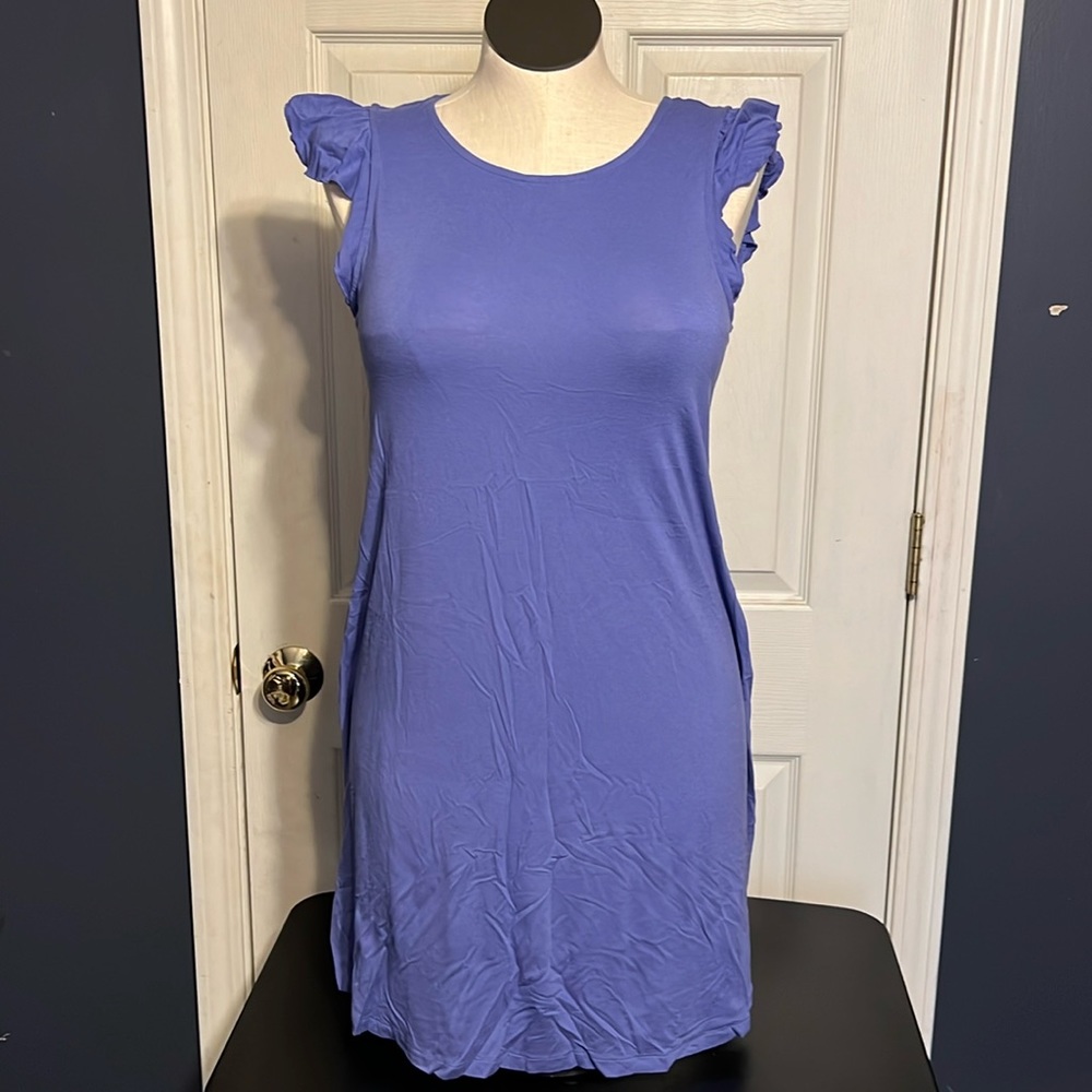 Old Navy Purple Flutter Sleeve dress